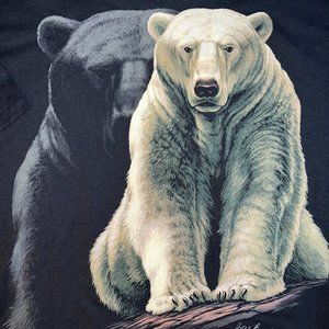 Vintage 1993 Polar Bear Graphic T